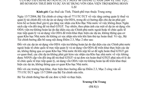 Công văn 14291/TC/TCT thủ tục, hồ sơ hoàn thuế  dự án sử dụng vốn ODA viện trợ không hoàn lại