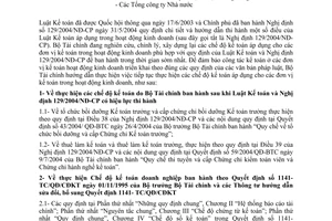 Công văn 14635/TC-CĐKT xử lý tiếp tục thực hiện chế độ kế toán