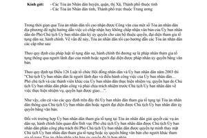 Công văn  227/2004/KHXX ủy quyền của Chủ tịch UBND tham gia tố tụng tại TAND