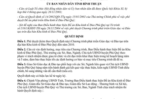 Quyết định 86/2004/QĐ-UBBT phát triển Giáo dục Đào tạo Khu kinh tế Đảo Phú Quý đến 2010 Bình Thuận