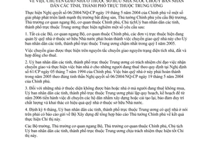 Chỉ thị 43/2004/CT-TTg chuyển giao nhà ở thuộc sở hữu Nhà nước cho ủy ban nhân dân tỉnh thành phố trực thuộc Trung ương