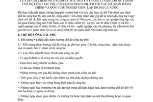 Thông tư 118/2004/TT-BTC quy định chế độ công tác phí chi hội nghị cơ quan hành chính đơn vị sự nghiệp công lập