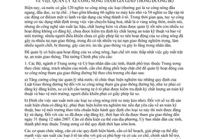 Chỉ thị 46/2004/CT-TTg quản lý xe công nông tham gia giao thông đường bộ