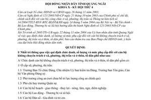 Nghị quyết 19/2004/NQ-HĐNDK10  chức danh, số lượng mức phụ cấp