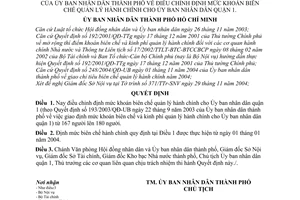 Quyết định 295/2004/QĐ-UB điều chỉnh định mức khoán biên chế quản lý hành chính Ủy ban nhân dân quận 1
