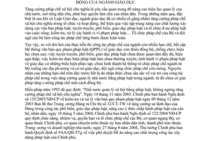 Chỉ thị 40/2004/CT-BGDĐT tăng cường pháp chế XHCN tổ chức hoạt động ngành Giáo dục