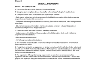 Circular No. 09/2004/TT-NHNN of December 21, 2004, guiding the foreign borrowing and repayment by enterprises