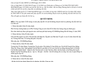 Quyết định 799/2004/QĐ-UB quy định đối tượng mức phụ cấp đối với cán bộ