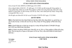 Quyết định 3160/2004/QĐ-UB chức năng nhiệm vụ quyền hạn Chi cục Thú y Ninh Bình