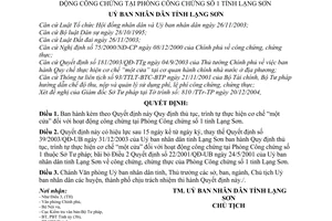 Quyết định 56/2004/QĐ-UB thủ tục, trình tự cơ chế “một cửa” hoạt động công chứng tại Phòng Công chứng số 1 tỉnh Lạng Sơn