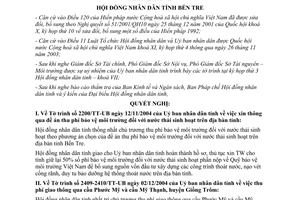 Nghị quyết 19/2004/NQ-HĐND thu phí bảo vệ môi trường đối với nước thải sinh hoạt