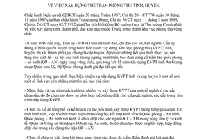 Chỉ thị số 39/2004/CT-UB xây dựng thế trận phòng thủ tỉnh huyện An Giang