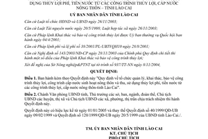 Quyết định 837/2004/QĐ-UB thu sử dụng thủy lợi phí tiền nước công trình thủy lợi