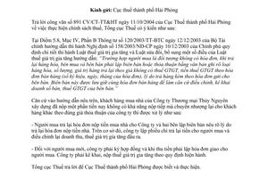 Công văn 39TCT/PCCS chính sách thuế