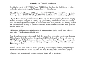 Công văn 84TCT/TS đối tượng được giảm tiền sử dụng đất