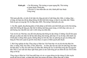 Công văn 177/VPCP-KTTH biện pháp bình ổn giá trong dịp Tết Ất Dậu năm 2005