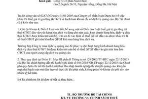 Công văn 803/TC-CST khấu trừ thuế giá trị gia tăng (GTGT) và hạch toán khoản chi về dịch vụ quảng cáo