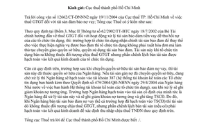 Công văn 394TCT/DNNN thuế giá trị gia tăng tài sản đảm bảo nợ vay