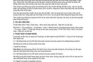 Tiêu chuẩn Việt Nam TCVN 7435-1:2004 (ISO 11602-1:2000) về phòng cháy, chữa cháy - Bình chữa cháy xách tay và xe đẩy chữa cháy - Phần 1: Lựa chọn và bố trí do Bộ Khoa học và Công nghệ ban hành