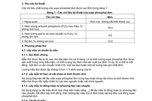 Tiêu chuẩn Việt Nam TCVN 4440:2004 về Supe phosphat đơn do Bộ Khoa học và Công nghệ ban hành