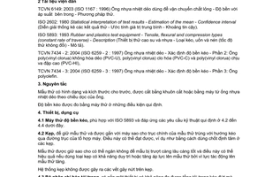 Tiêu chuẩn Việt Nam TCVN 7434-1:2004 (ISO 6259-1 : 1997) về Ống nhựa nhiệt dẻo - Xác định độ bền kéo - Phần 1: Phương pháp thử chung do Bộ Khoa học và Công nghệ ban hành