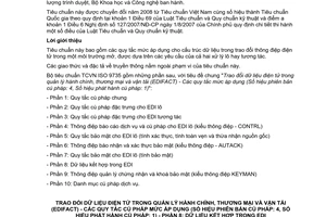 Tiêu chuẩn quốc gia TCVN ISO 9735-8:2004 (ISO 9735-8 : 2002) về Trao đổi dữ liệu điện tử trong quản lý hành chính, thương mại và vận tải (EDIFACT) - Các quy tắc cú pháp mức ứng dụng (số hiệu phiên bản cú pháp: 4, số hiệu phát hành cú pháp: 1) - Phần 8: Dữ liệu kết hợp trong EDI