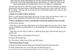 Thông tư liên tịch 02/2005/TTLT-BLĐTBXH-BNV  hướng dẫn chuyển xếp lương cũ sang lương mới đối với thành viên chuyên trách