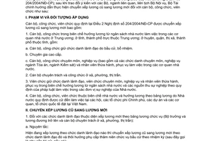 Thông tư liên tịch 01/2005/TTLT-BNV-BTC  hướng dẫn chuyển xếp lương cũ sang lương mới cán bộ công viên chức