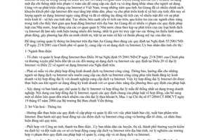 Chỉ thị 06/2005/CT-UB tăng cường quản lý thông tin Internet An Giang