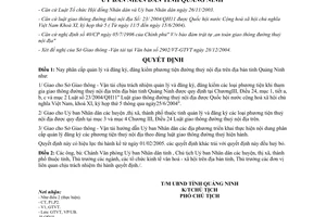 Quyết định 249/2005/QĐ-UBND phân cấp quản lý và đăng ký, đăng kiểm phương tiện