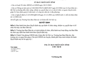 Quyết định 17/2005/QĐ-UB tổ chức bộ máy của Ban Dân tộc tỉnh Bình Định