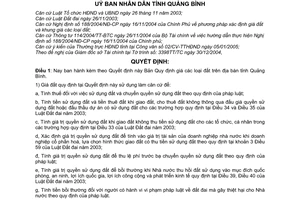 Quyết định 06/2005/QĐ-UB giá đất