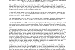 Quyết định 05/2005/CT-UB khẩn cấp phòng chống dịch cúm gia cầm bệnh viêm phổi thành phố Cần Thơ