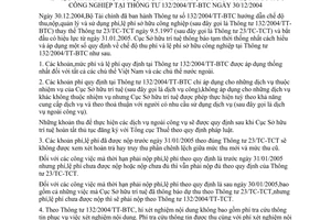 Thông báo 183/PCCS chế độ thu phí và lệ phí sở hữu công nghiệp