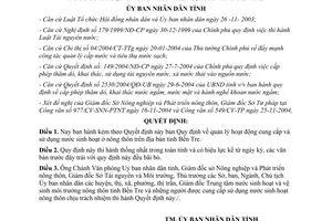 Quyết định 332/2005/QĐ-UB quản lý cung cấp sử dụng nước sinh hoạt ở nông thôn Bến Tre