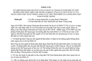 Công văn 252/CV/NG-LS hướng dẫn thực hiện Chỉ thị 14/2004/CT-TTg Thủ tướng Chính phủ về xử lý và ngăn chặn việc xuất