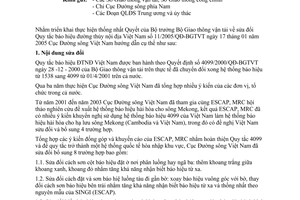 Công văn 72/CV-TCCB hướng dẫn Quyết định sửa đổi Quy tắc báo hiệu đường thủy nội