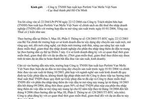 Công văn 465TCT/ĐTNN ưu đãi thuế thu nhập doanh nghiệp (TNDN) trường hợp đầu tư mở rộng sản xuất trước ngày 01/01/2004