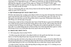 Công văn 477 TCT/TNCN thoái trả thuế thu nhập người có thu nhập cao