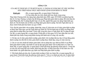 Công văn 127/TP-BTTP hướng dẫn triển khai thực hiện Pháp lệnh Giám định tư pháp