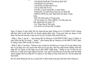 Công văn 2101/TC-VP đính chính Thông tư 123/2004/TT-BTC