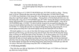 Công văn 638/LĐTBXH-LĐ hướng dẫn xây dựng, đăng ký hệ thống thang lương, bảng lương trong các doanh nghiệp hoạt động theo Luật Doanh nghiệp