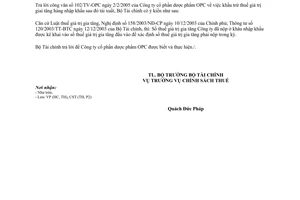 Công văn 2184TC/CST khấu trừ thuế giá trị giai tăng hàng nhập khẩu sau đó tái xuất