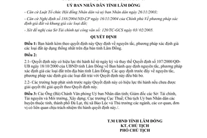 Quyết định 39/2005/QĐ-UB Quy định nguyên tắc phương pháp xác định giá đất