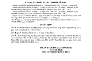 Quyết định 37/2005/QĐ-UB sử dụng thư tín điện tử