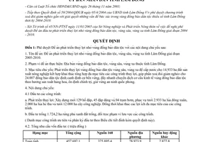 Quyết định 47/2005/QĐ-UB phát triển thuỷ lợi nhỏ vùng đồng bào dân tộc vùng sâu vùng xa Lâm Đồng 2005 2010