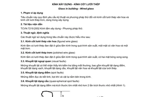 Tiêu chuẩn quốc gia TCVN 7456:2004 về Kính xây dựng - Kính cốt lưới thép