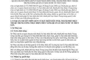 Thông tư liên tịch 01/2005/TTLT-BTS-BNV hướng dẫn chức năng nhiệm vụ quyền hạn cơ cấu tổ chức cơ quan chuyên môn về thủy sản