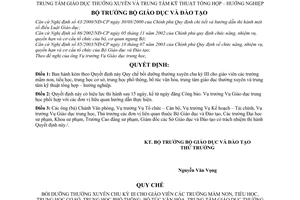 Quyết định 03/2005/QĐ-BGD&ĐT Quy chế bồi dưỡng chu kỳ 3 cho giáo viên trường mầm non tiểu trung học cơ sở phổ thông bổ túc TT giáo dục thường xuyên