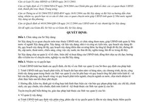 Quyết định 488/2005/QĐ-UB chức năng nhiệm vụ quyền hạn tổ chức bộ máy Sở Xây dựng Phú Thọ